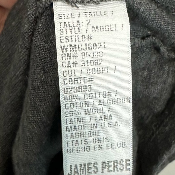 James Perse Gray Knit Ruched Bodycon Dress - Picture 5 of 8